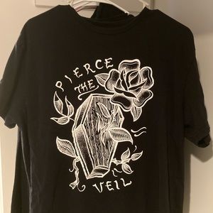 Black and white XL Pierce the Veil T-shirt from hot topic.